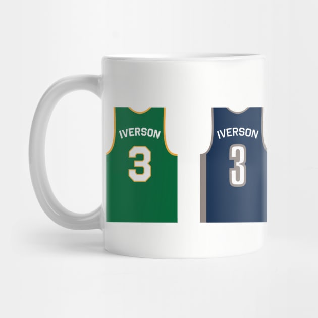 Allen Iverson Jersey History by WalkDesigns